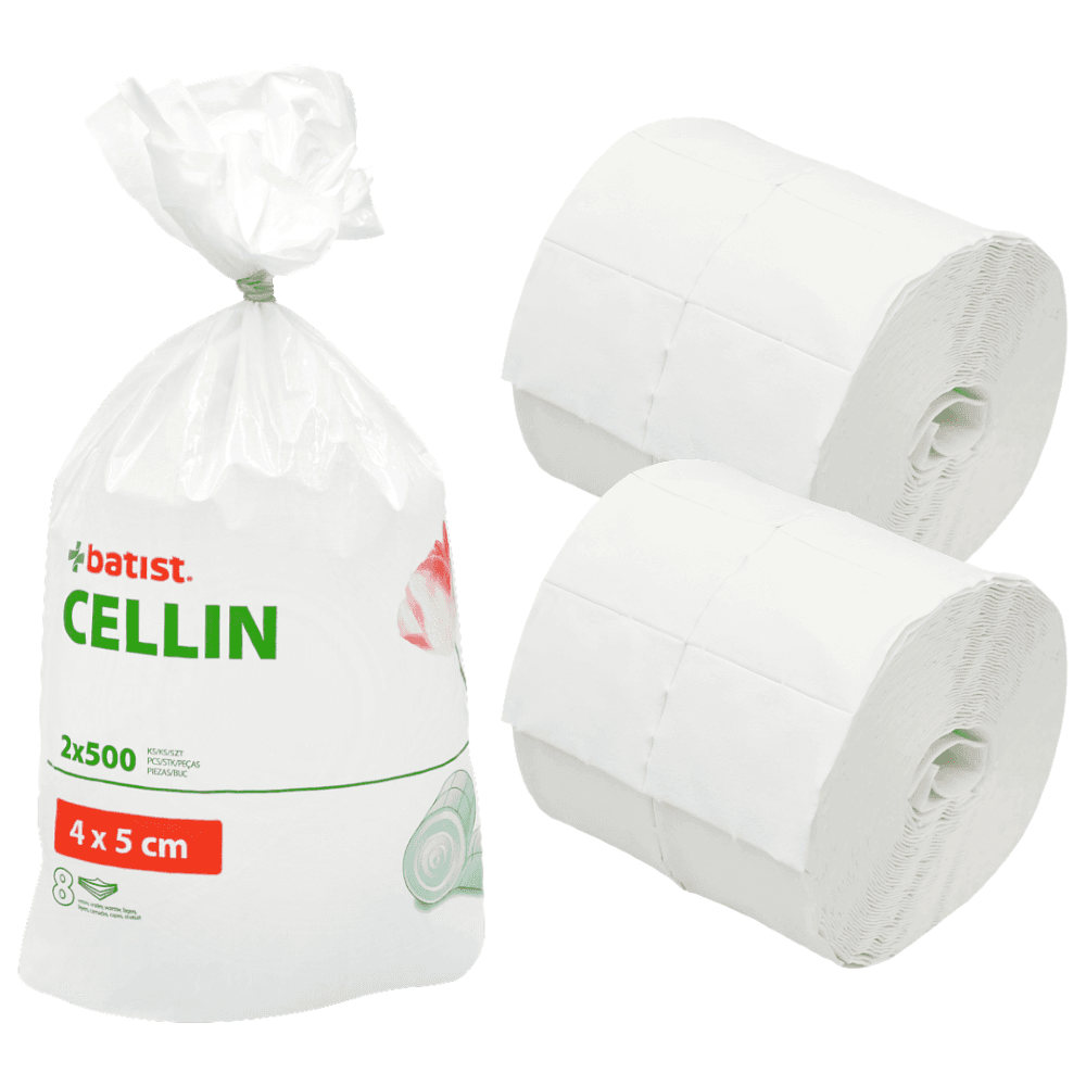 Batist B-Cellin buničinové nesterilní čtverečky B-Cellin (2 x 500 ks)