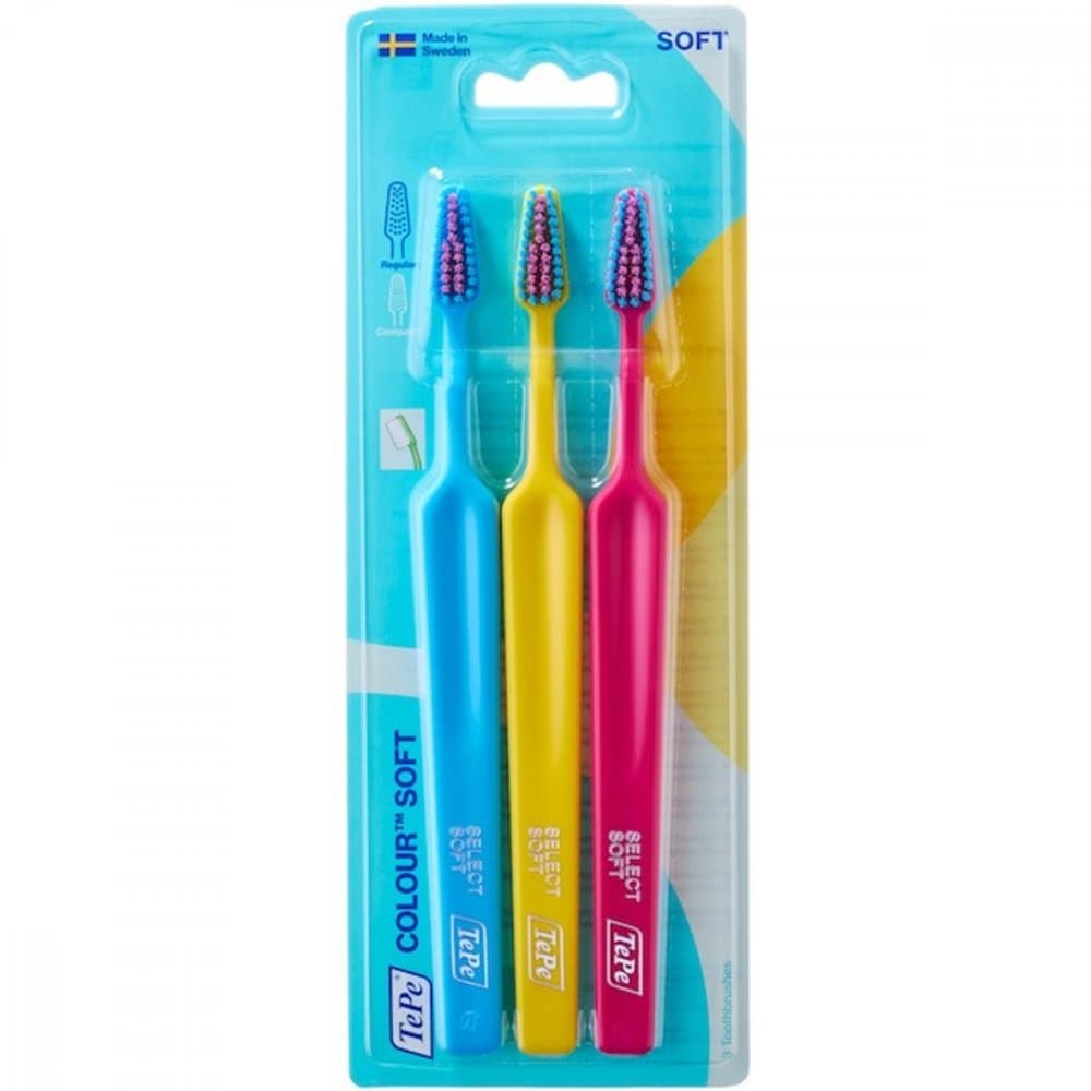 TePe Select Colour Soft zubní kartáčky, 3ks (blistr)