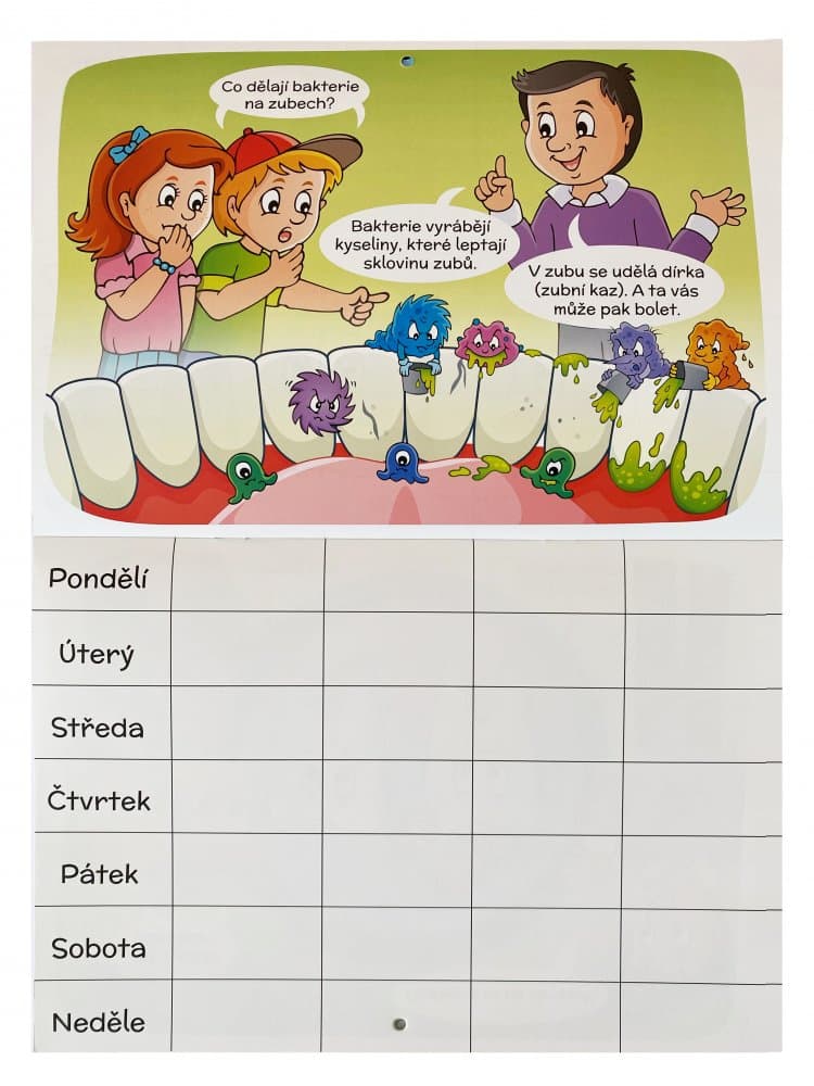 Motivační kalendář se samolepkami - Už si čistíme zoubky - náhled 2