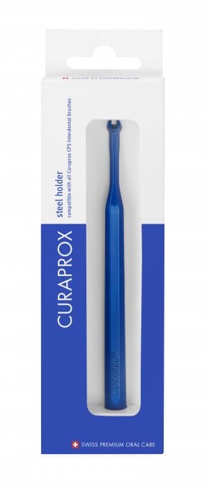 Curaprox UHS 475 INOX nerez ocelový držák (modrý)