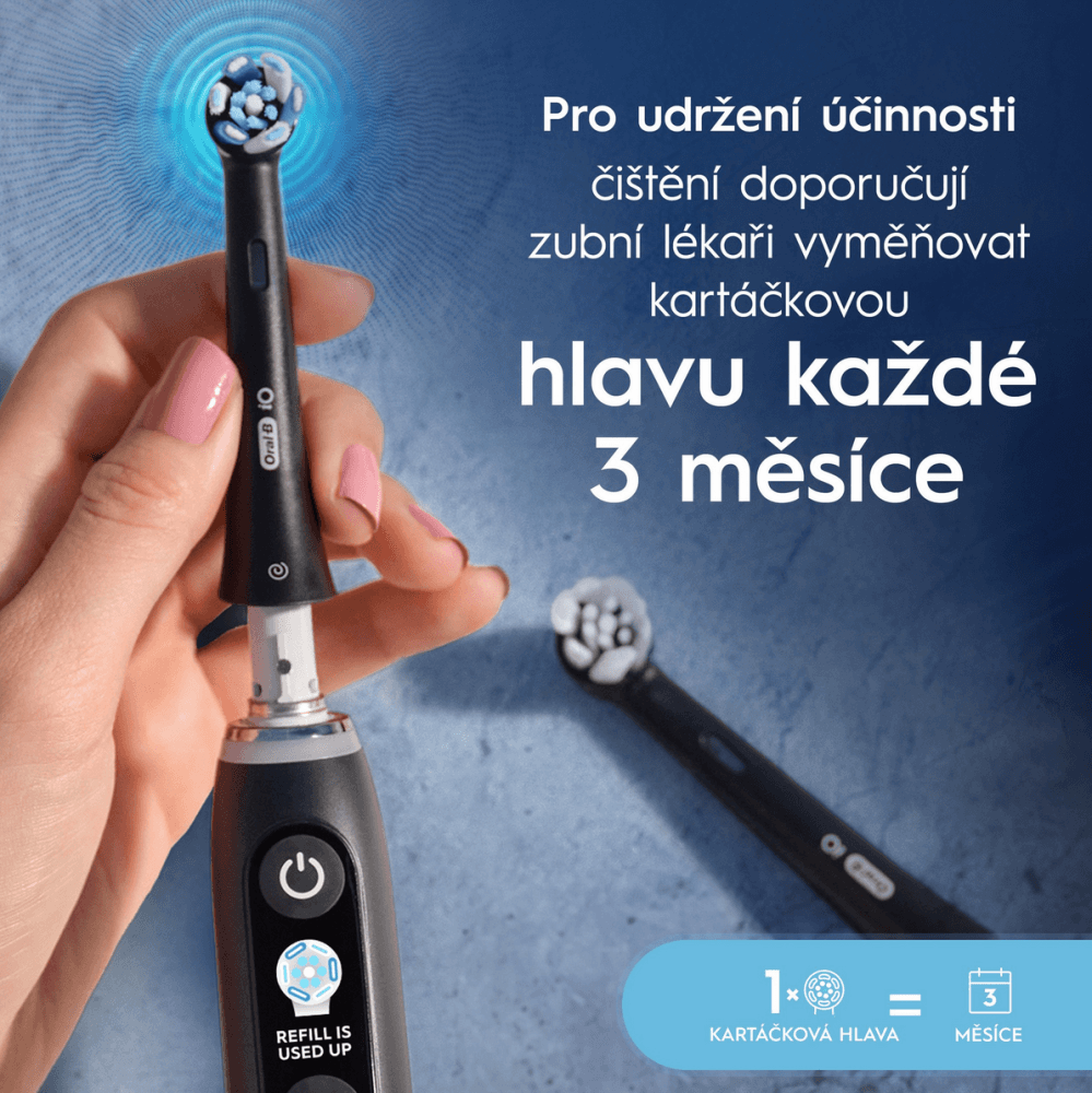 Oral-B iO Ultimate Clean náhradní hlavice (černé), 4ks - náhled 3