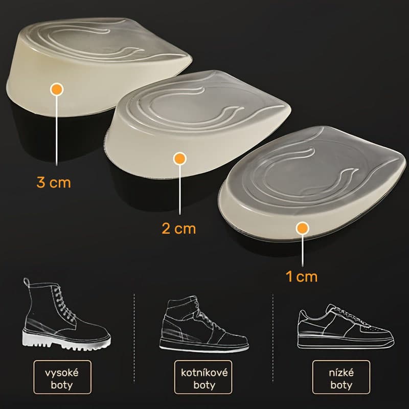 Gelové podpatěnky 1 cm (transparent), 2 ks - náhled 5