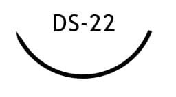 Chirurgické jehly DS-22, nerez 300 — 48 ks - náhled 2