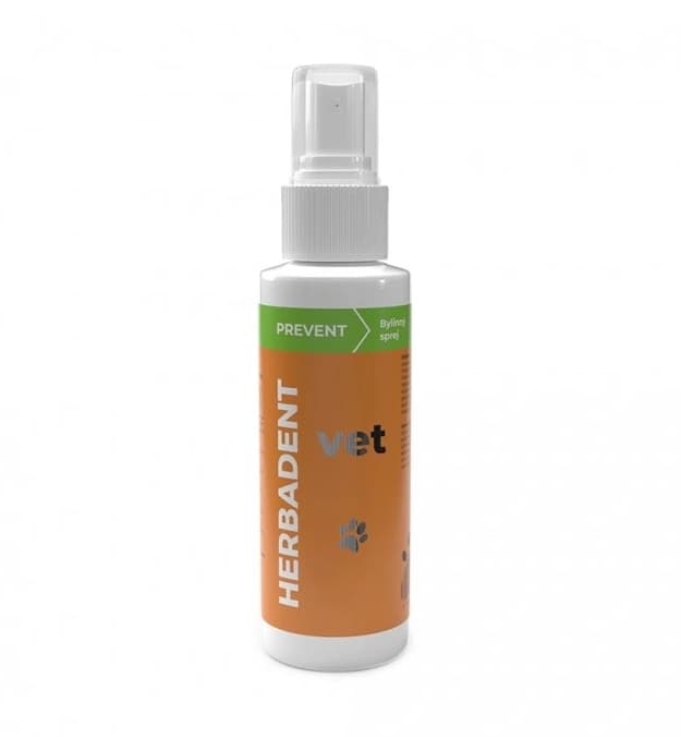 HERBADENT VET PREVENT Bylinný ústní sprej pro psy a kočky, 90 ml