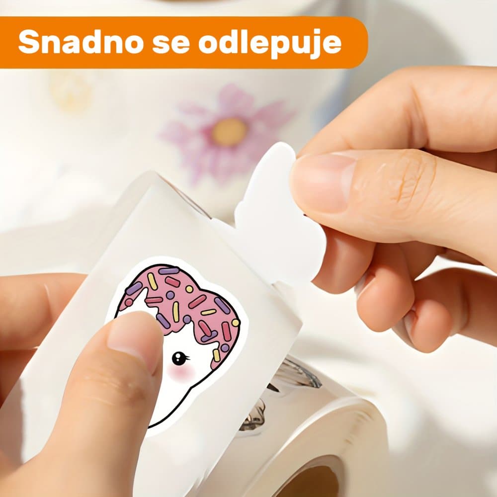 Veselé samolepky se zoubky, 500 ks (motiv 2) - náhled 3