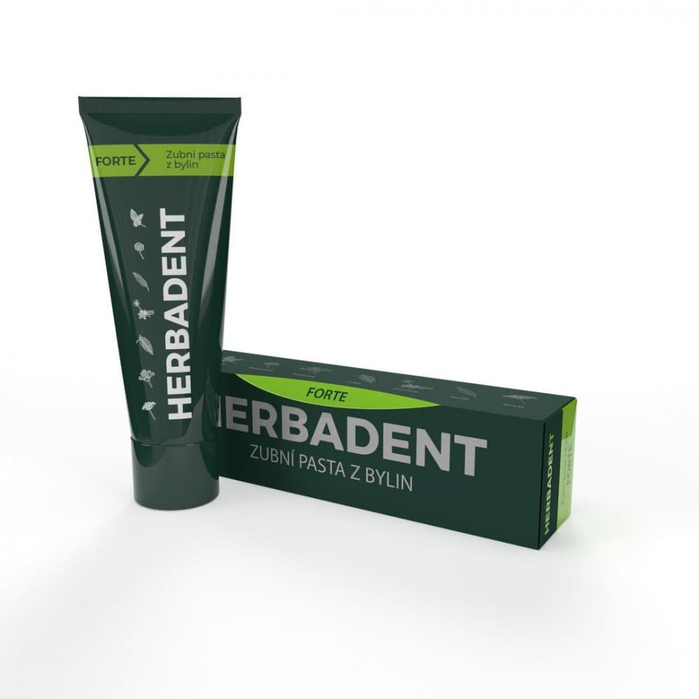 Herbadent FORTE Bylinná zubní pasta s fluoridy, 100 g