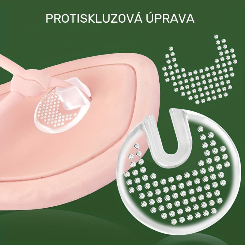 Gelový chránič mezi prsty do žabek - transparent, 2 ks - náhled 3