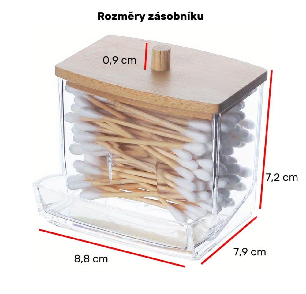 Zásobník na vatové tyčinky, 1 ks - náhled 4