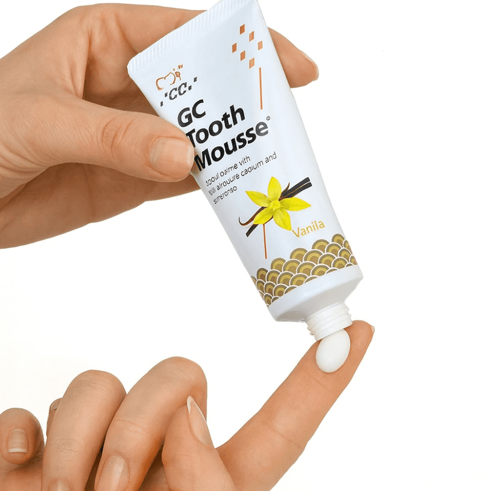 GC Mousse dentální krém s vápníkem Vanilka, 40g - náhled 3