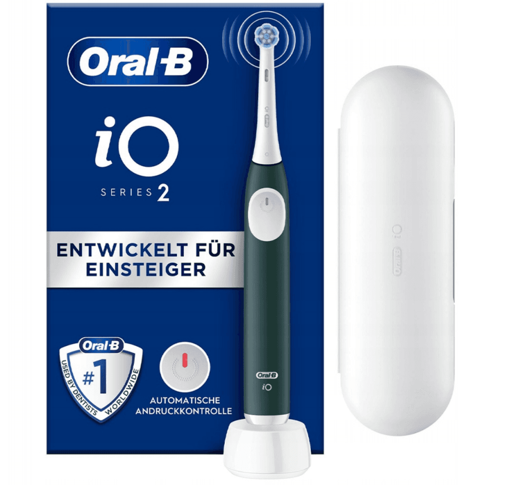 Oral-B iO Series 2 elektrický zubní kartáček Forest Green + pouzdro
