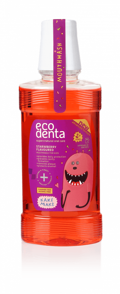 ECODENTA dětská ústní voda Kake-Make (jahodová), 250 ml