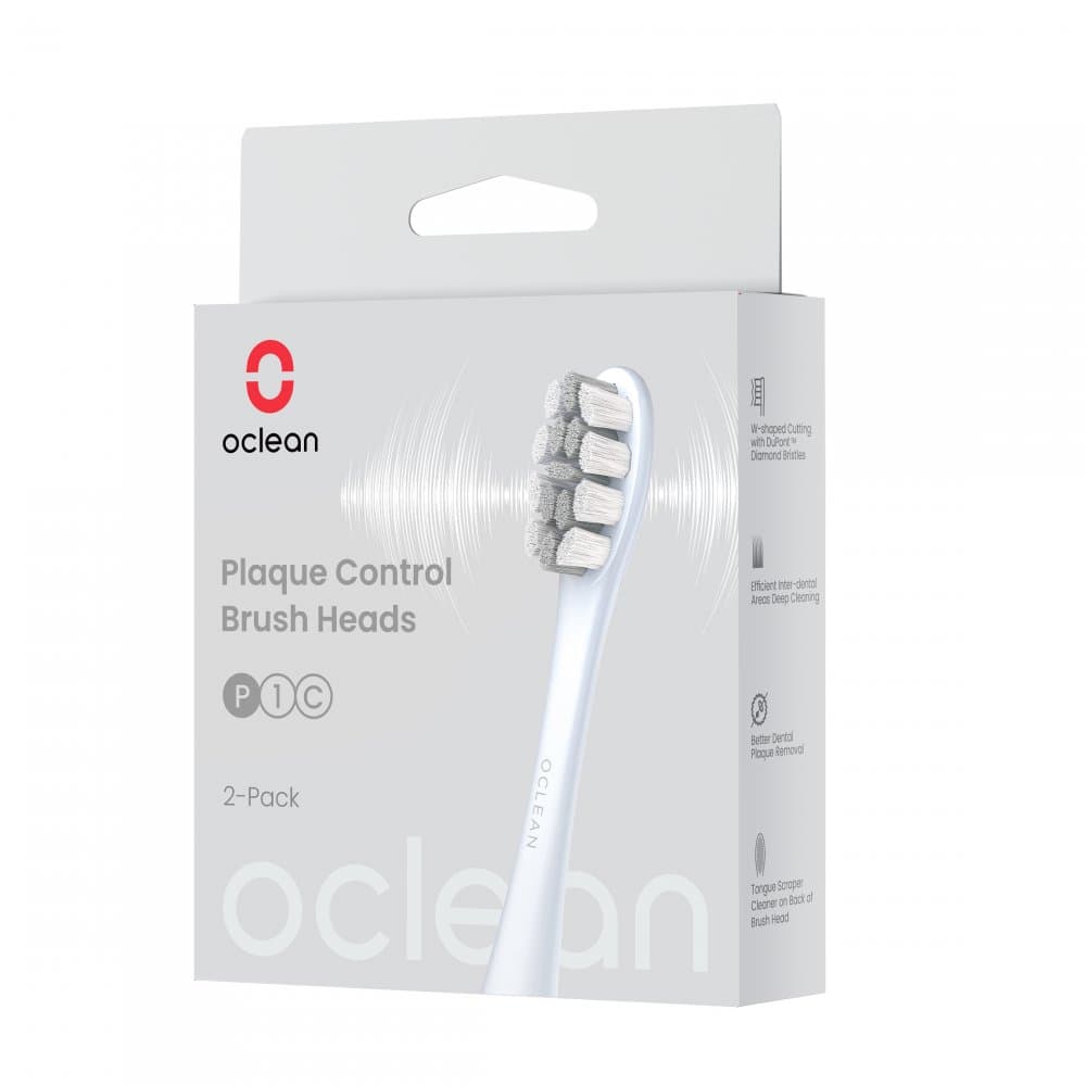 Oclean Plaque Control náhradní hlavice Medium (stříbrná), 2ks - náhled 3