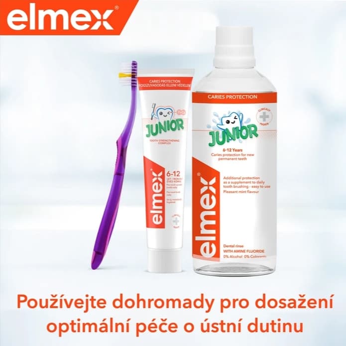 Elmex Junior zubní pasta, 75ml - náhled 3
