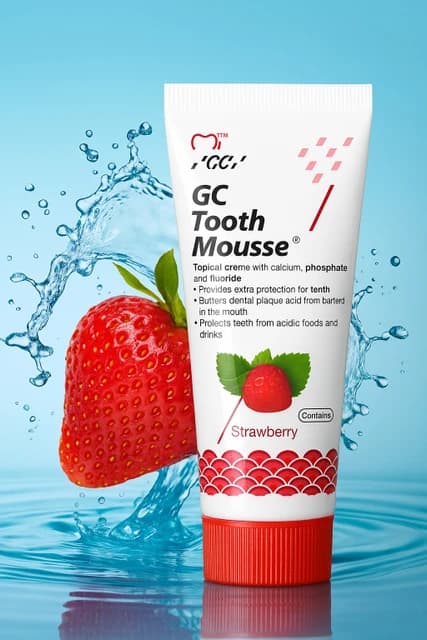 GC Mousse dentální krém s vápníkem Jahoda, 40g - náhled 3