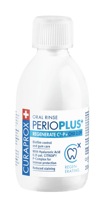 Curaprox Perio Plus+ Regenerate ústní voda (0,09% CHX), 200ml