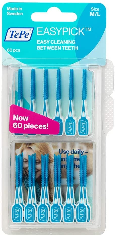 TEPE EasyPick dentální párátka M/L (modrá), 60ks