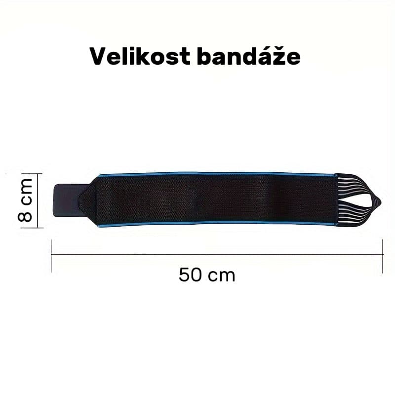 Stahovací bandáž na zápěstí (černá), 1 ks - náhled 2