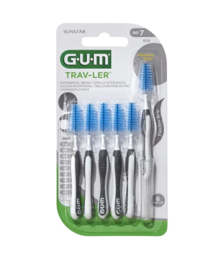 GUM Trav-ler mezizubní kartáčky 2,6 mm (černé), 50ks