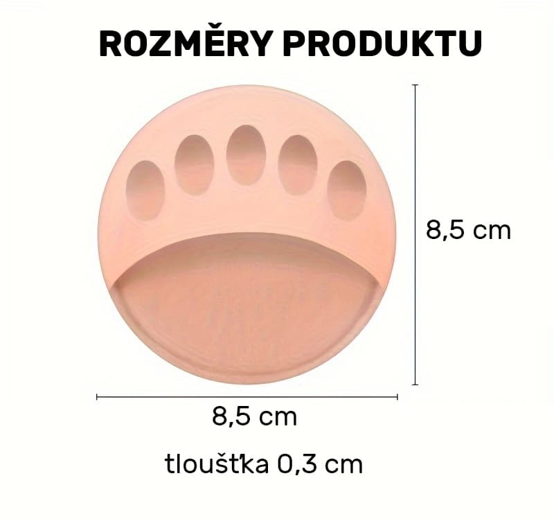 Textilní chránič spodní části prstů chodidla (béžový), pár - náhled 5