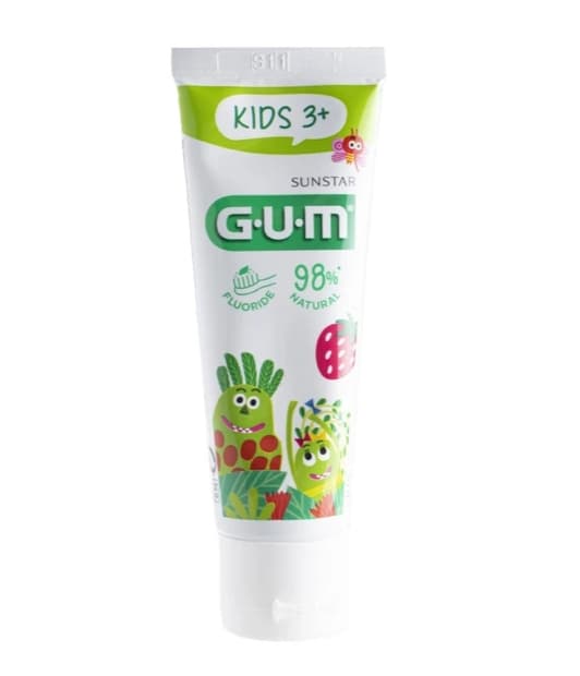 GUM Kids dětská zubní pasta od 3 let, 50ml (jahoda) - náhled 3