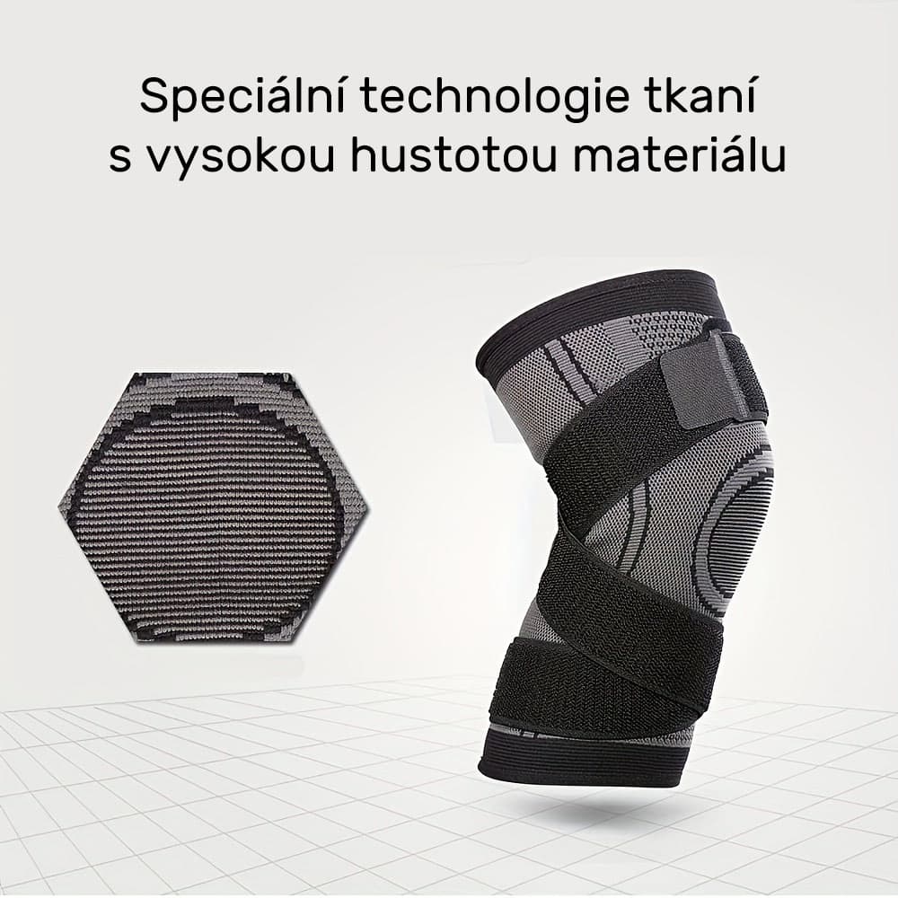 Kompresní bandáž na koleno (černá), 1 ks L - náhled 4
