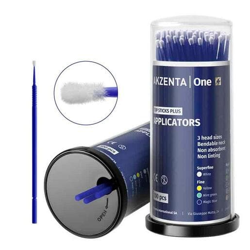 Akzenta Top Sticks Plus Micro aplikátory FINE (tmavě modré), 4x100ks - náhled 2