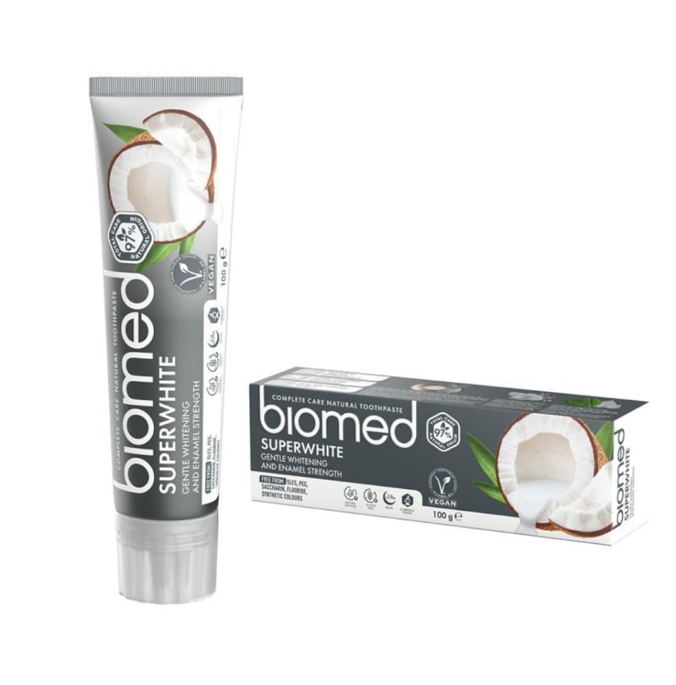 Biomed SUPERWHITE zubní pasta s kokosovým olejem, 100g