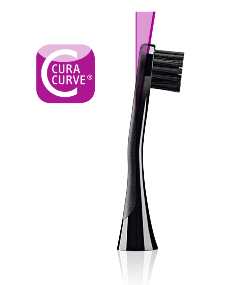 Curaprox Hydrosonic Carbon Black is White náhradní hlavice, 2 ks - náhled 2