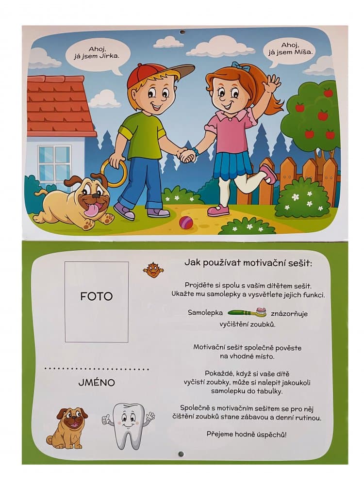 Motivační kalendář se samolepkami - Už si čistíme zoubky - náhled 3