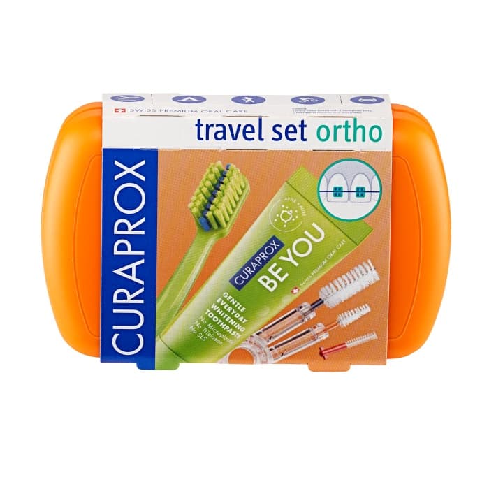Curaprox Travel set ORTHO oranžový - náhled 2