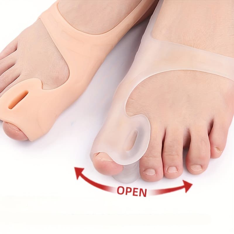 Gelový oddělovač palce Hallux s patou (béžový) - náhled 2