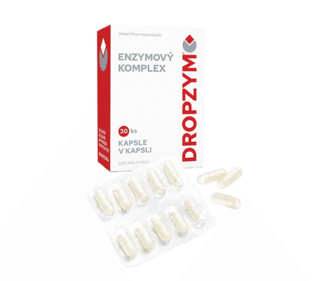 Dropzym enzymový komplex doplněk stravy (kapsle), 30 ks