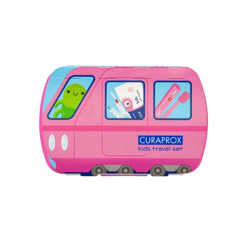 Curaprox Travel Set KIDS růžový - náhled 2
