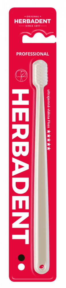 Herbadent PROFESSIONAL FLOSS zubní kartáček s ultra jemnými kónickými vlákny