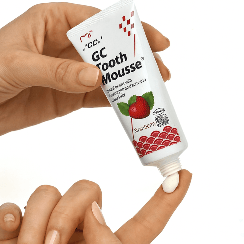 GC Mousse dentální krém s vápníkem Jahoda, 40g - náhled 4