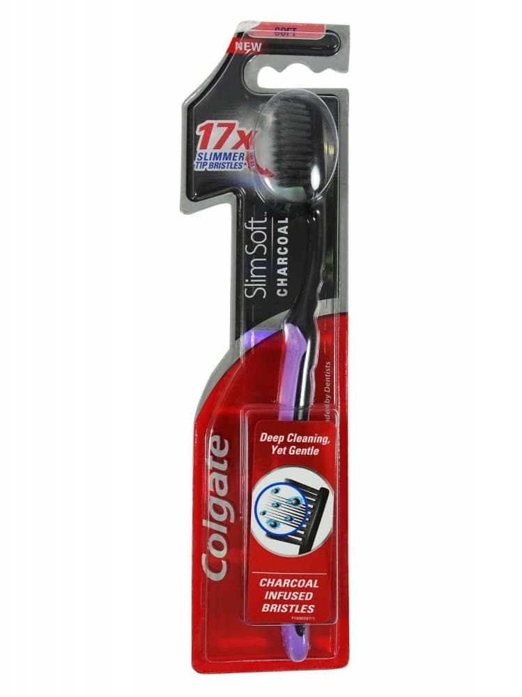 Colgate Slim Charcoal zubní kartáček (soft)