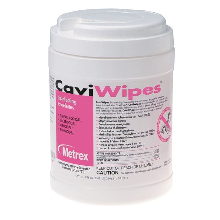 CaviWipes dezinfekční ubrousky (dóza), 160ks