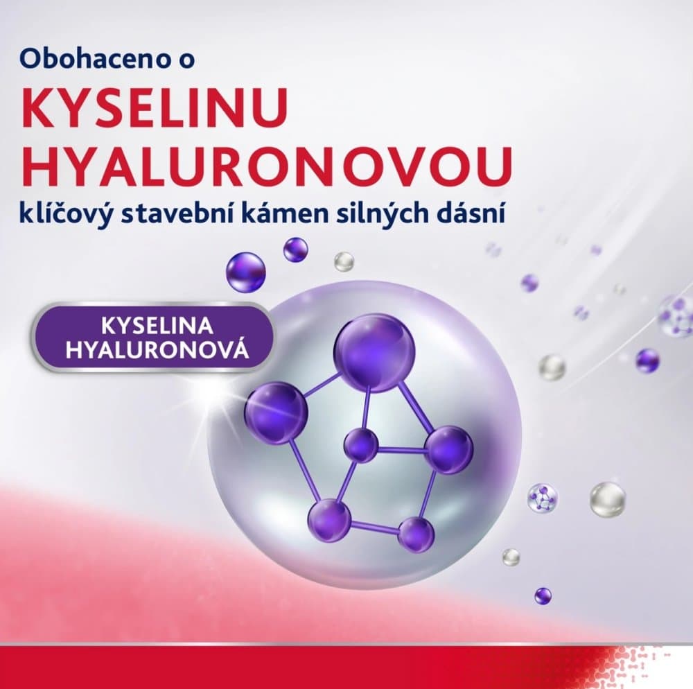 Parodontax Whitening Posílení a ochrana dásní zubní pasta s kys. hyaluronovou 75ml - náhled 3