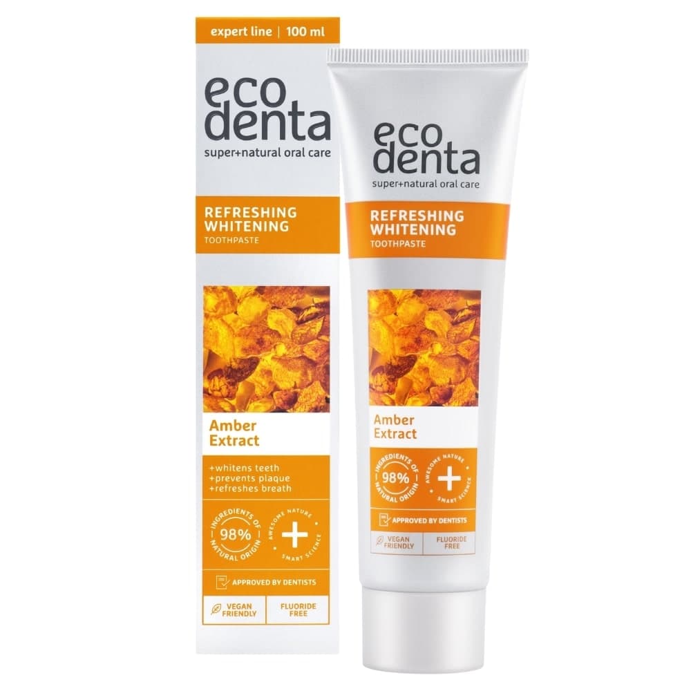 ECODENTA Refreshing Whitening zubní pasta s extraktem z jantaru, 100ml