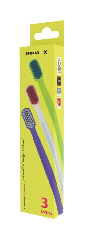 Spokar X 3429 Super soft 3- pack, zubní kartáček