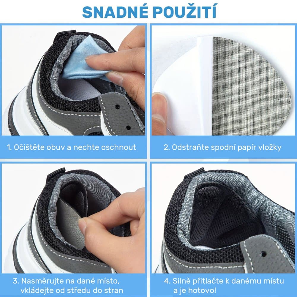 Výstelky do bot za patu - béžové, 2 ks - náhled 3