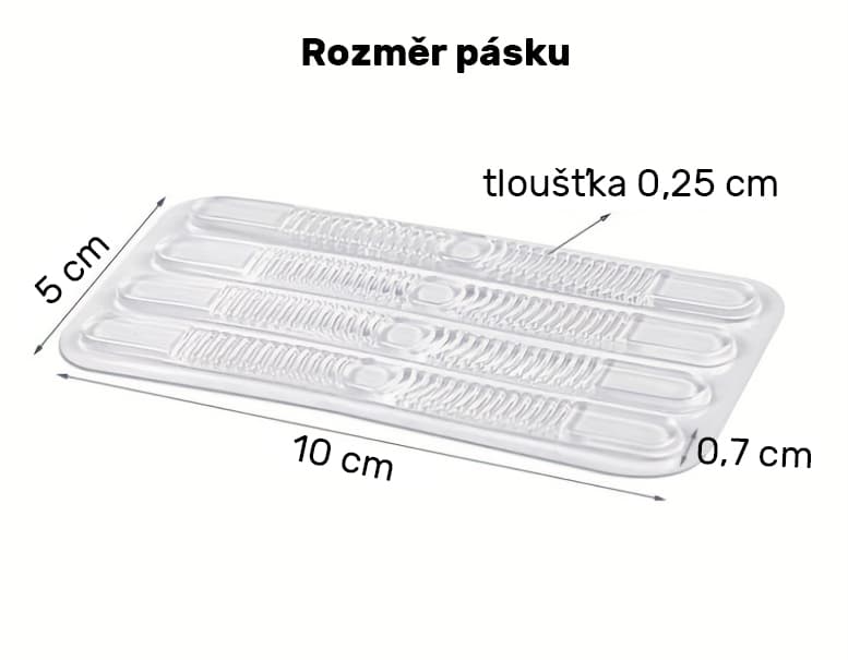 Samolepicí gelové pásky do bot, transparent (4 ks) - náhled 5