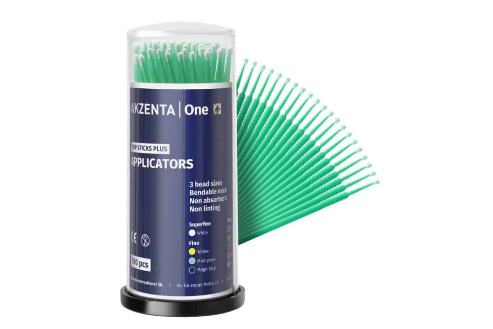 Akzenta Top Sticks Plus Micro aplikátory FINE (zelené), 100ks - náhled 2