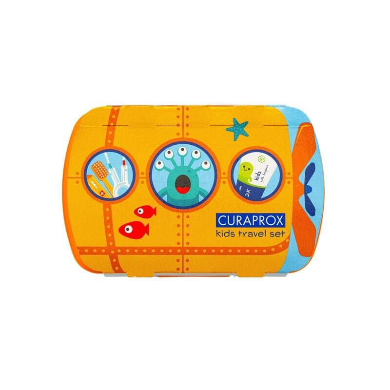 Curaprox Travel Set KIDS oranžový - náhled 2