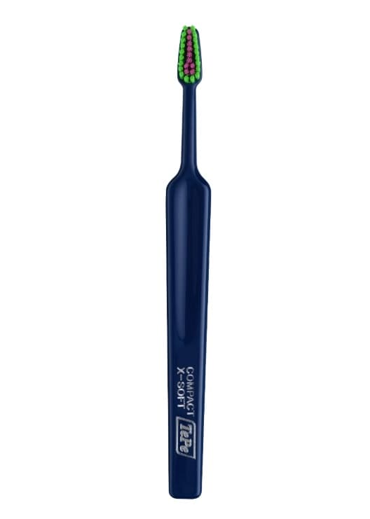 TePe Compact Colour X-SOFT zubní kartáček, tmavě modrý (blistr) - náhled 5