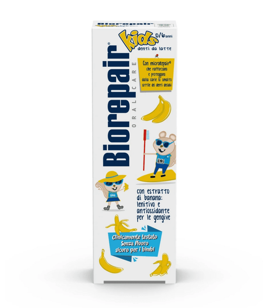 BioRepair Kids dětská zubní pasta 0-6 let (banán), 50ml - náhled 2