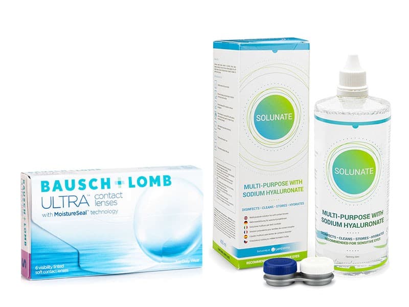 Bausch & Lomb Bausch + Lomb ULTRA (6 čoček) + Solunate Multi-Purpose 400 ml s pouzdrem