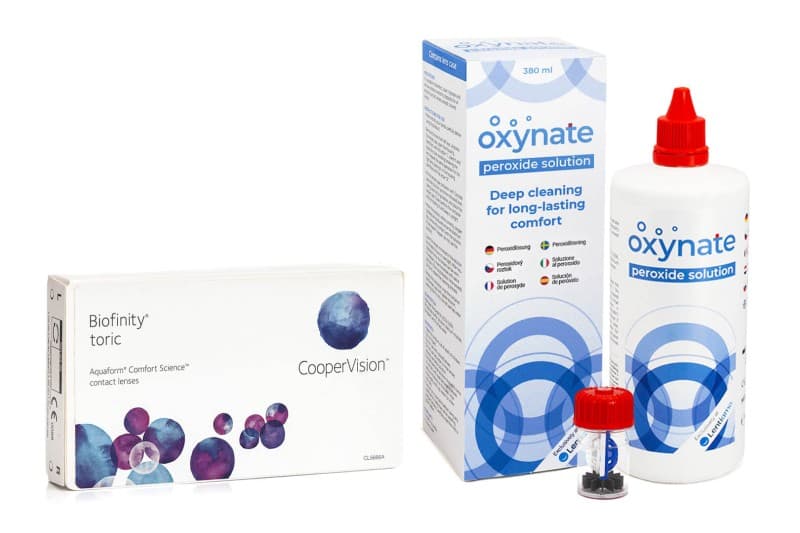 CooperVision Biofinity Toric (6 čoček) + Oxynate Peroxide 380 ml s pouzdrem