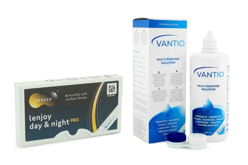 Lenjoy Lenjoy Day & Night PRO (6 čoček) + Vantio Multi-Purpose 360 ml s pouzdrem