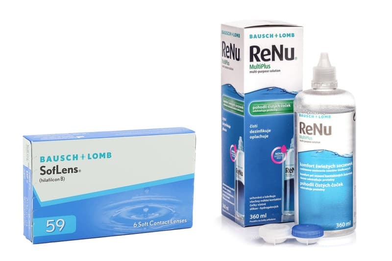 Bausch & Lomb SofLens 59 (6 čoček) + ReNu MultiPlus 360 ml s pouzdrem